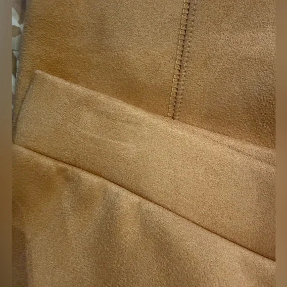 NWT Jude Connally Olivia faux suede camel ankle pants Size XS - Picture 4 of 11